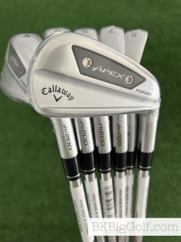 NEW Callaway Apex Ai200 24 Forged Iron Set 5-P / NS Pro Modus Tour 105 Stiff