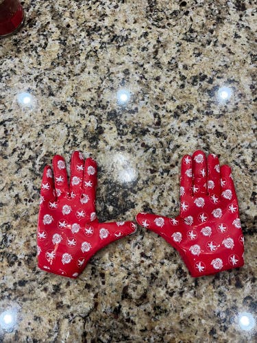 Red Large Adult Nike Gloves (New)