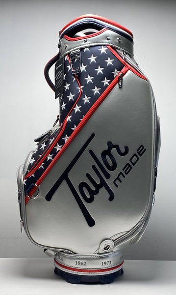 Taylormade Summer Commemorative 25 USA Staff Bag Silver Navy Blue Golf Bag NEW