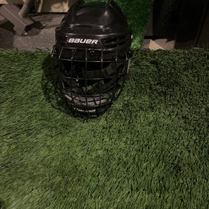 Lightly used Medium Bauer IMS 5.0 Helmet W/ Small Black Profile ll mask