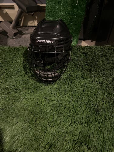 Lightly used Medium Bauer IMS 5.0 Helmet W/ Small Black Profile ll mask