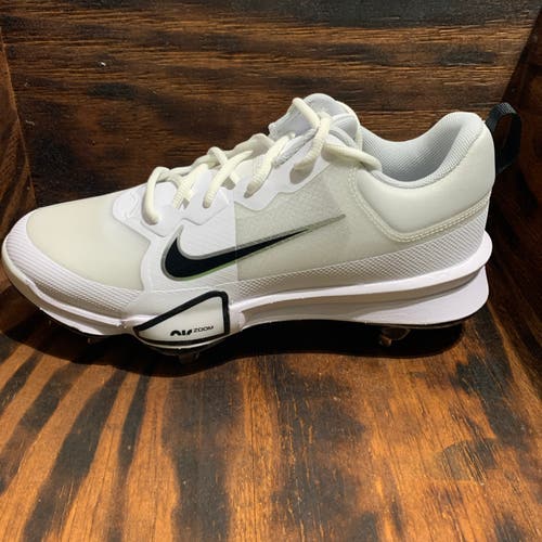 Nike Force Zoom Trout 9 Pro Metal FB2907-102 Cleats Men’s 9.5 White