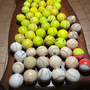 Used Softball Balls Pack Of 66