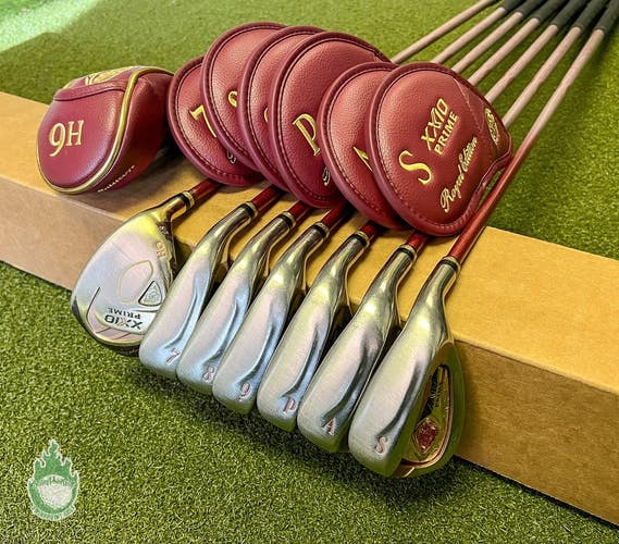 XXIO Prime Royal Edition Irons 6H 7-PW/AW/SW SP-1100K 37g Ladies Graphite Set