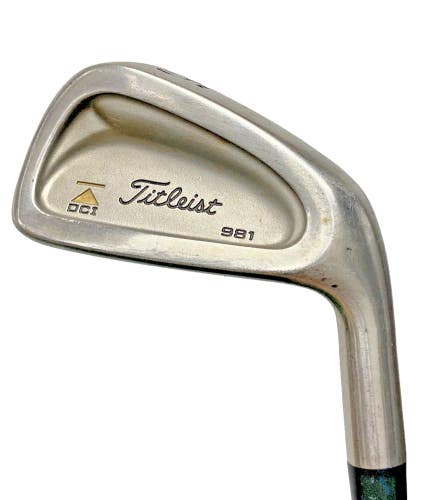 Titleist DCI 981 Gold 5 Iron Demo RH Tri-Spec Stiff Steel 38" New Midsize Grip