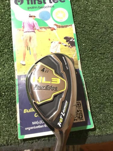 Tour Edge HL3 Hot Launch 22* 4 Hybrid Regular 60g UST Mamiya Graphite (38.75)