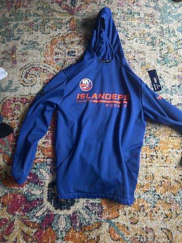 New York islanders authentic pro large hoodie