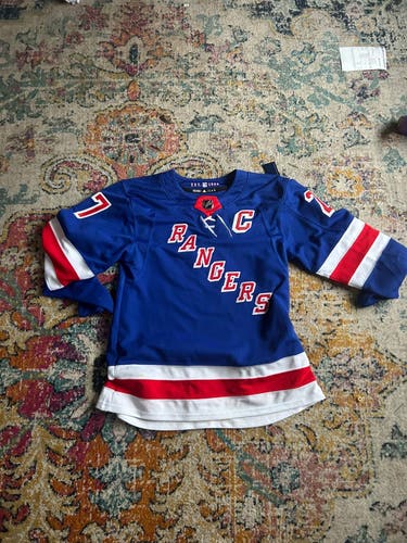 New York rangers blue home adidas jersey size medium 50