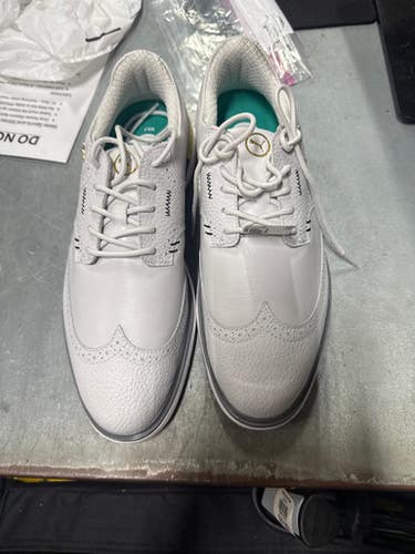Used Puma Mens Golf Shoes White Senior 9 11337-S000479858