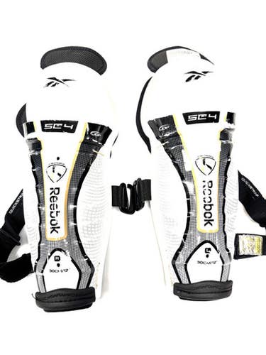 Used Reebok SC87 Intermediate Shin Guards White 12" 11860-S000304806