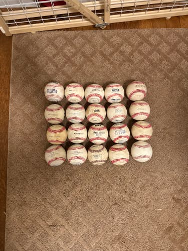 Used Leather Baseballs 20 Pack - Very Good Condition