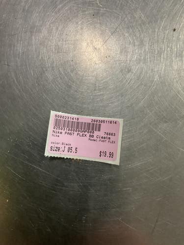 Used Nike FAST FLEX BB/SB Cleats Black Junior 05.5 11614-S000231418