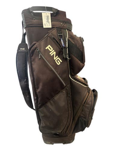 Used Ping PIONEER CART Mens Cart Bag Brown 11850-S000023463