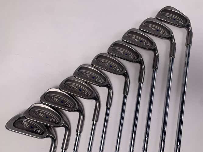 Ping Eye 2 Iron Set 2-PW+SW Blue Dot 1* Up Karsten ZZ-Lite Stiff Steel Mens RH
