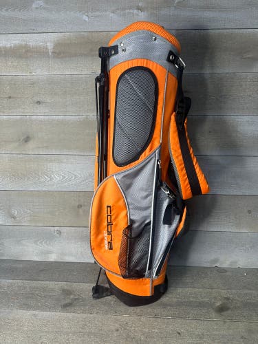 Cobra Jr Ricky Fowler Golf Club Stand Bag 36" Youth Orange Black Shoulder Strap