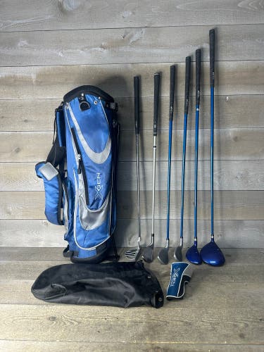 Ti Tech XGen Jr  Golf Set Fairway Hybrid 7 9 PW Irons Putter RH Age 7-12 51-57"