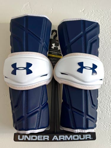 New Under Armour Command Pro Navy Arm Guards Adult Large
