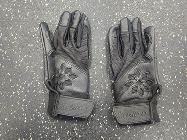 Used RIP-IT BB/SB Batting Gloves Black SM 11849-S000037006