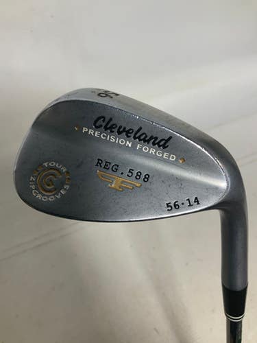 Used Cleveland 588 PRECISION FORGED Golf Wedge Mens RH 56 Degree 11823-S000037332
