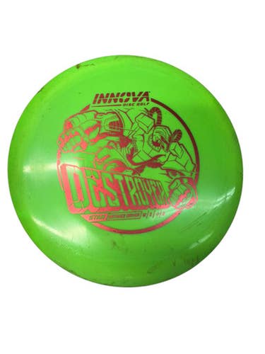 Used Innova STAR DESTROYER Disc Golf Driver Neon Green 162g 11835-S000205665