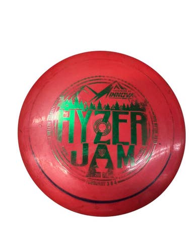 Used Innova HYZER JAM HAWKEYE Disc Golf Driver Red 166g 11835-S000205636
