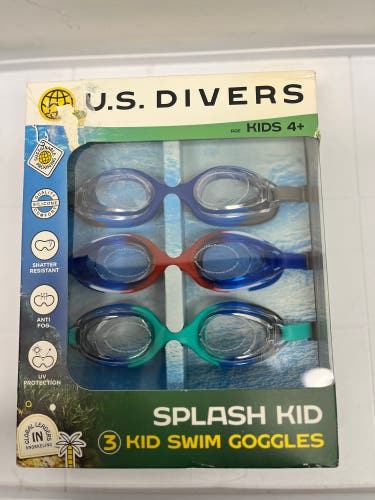 U.S. Divers NWT Swim Goggles New Swimwear Swimming Kids 4+ Diving Pool Beach Fun