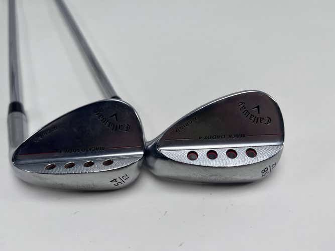 Callaway Mack Daddy 4 Chrome Wedge Set 54*12 | 58*12 DG S200 Tour Issue Stiff RH