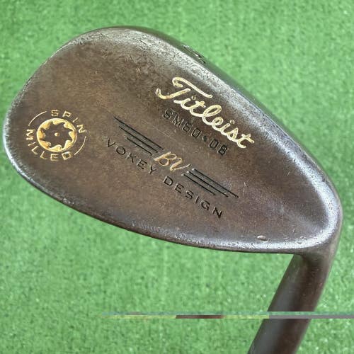 Titleist Vokey Spin Milled Raw 60 08 Lob Wedge Dynamic Gold S200 -1/2 Short