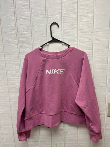 Nike Women’s XL Sweatshirt Pink/White Casual Activewear Athleisure Sporty