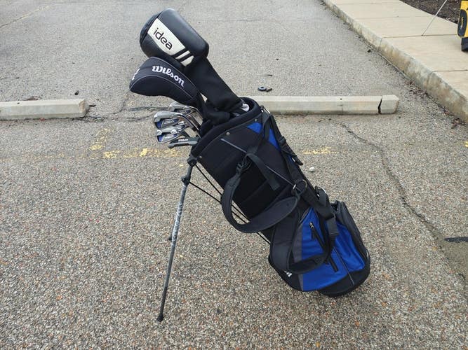 Wilson Tour Velocity Mens 11 Piece Regular Flex Complete Golf Set Stand Bag