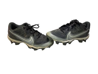 Used Nike DIAMOND BASEBALL CLEAT BB/SB Cleats Black Junior 06 11347-S000264368