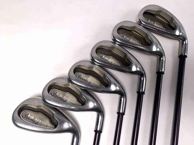 Callaway Big Bertha 2004 Gems Iron Set 5-10 65i 65g Ladies Graphite Womens RH