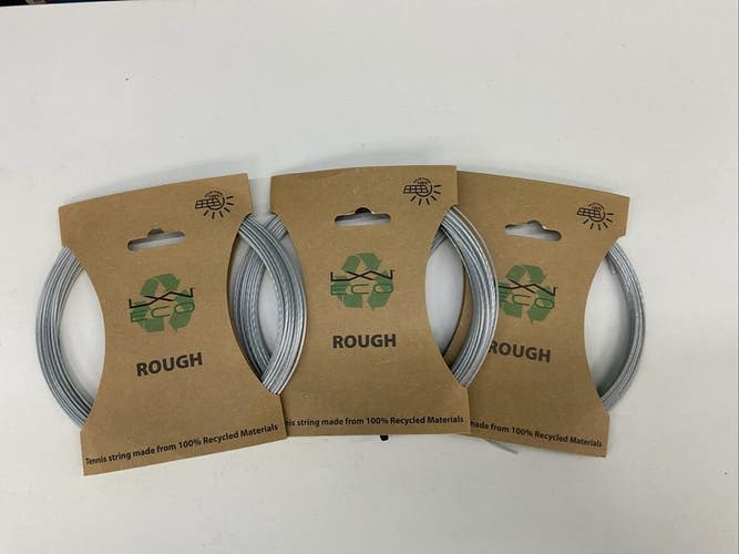 3 Pack Lux Eco Rough 17g/1.25mm Silver Polyester String
