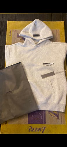Brand New Essential Fear Of God Light Oatmeal Hoodie