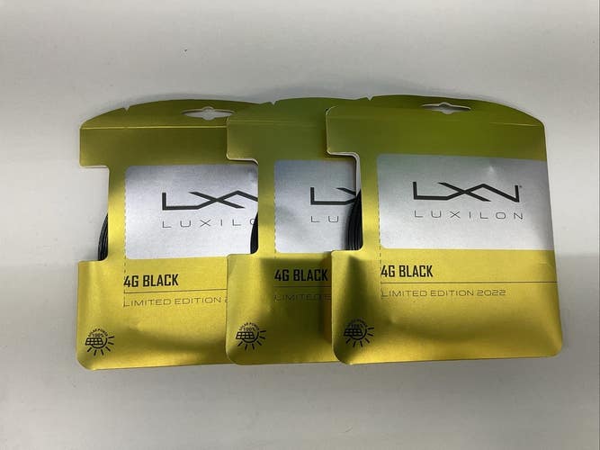 3 Pack Luxilon Limited Edition 2022 16L/1.25mm Black String