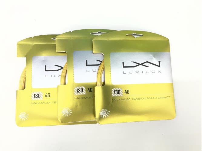 3 Pack Luxilon 16g/1.30mm 130 Yellow String