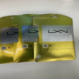 3 Pack Luxilon 17g/1.25mm 125 Yellow String