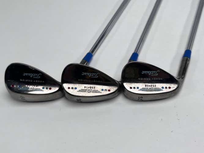 Titleist Vokey Black 200 Wedge Set 52* 8 | 56* 14 | 60* 6 DG Stiff Steel Mens LH