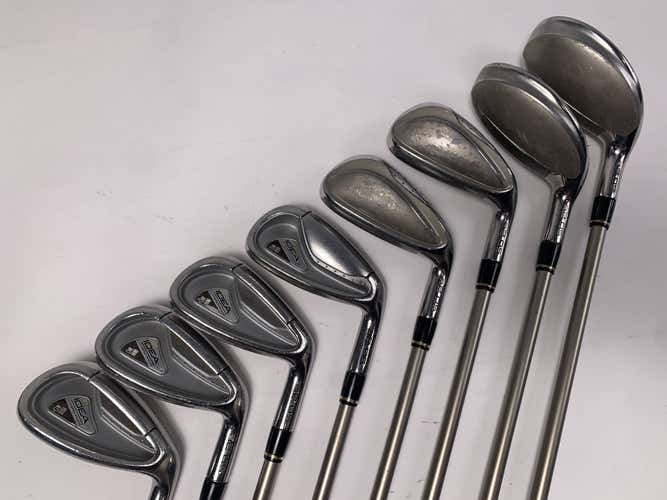 Adams Idea A2 OS Hybrid Iron Set 4H-5H 6-PW+SW Aldila Womens 55g Ladies RH