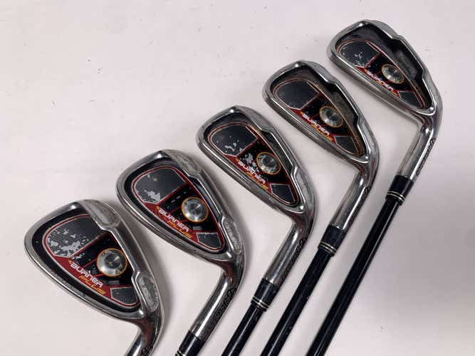 TaylorMade Burner Plus Iron Set 5-9 REAX 60g Regular Graphite Mens RH +1/2"