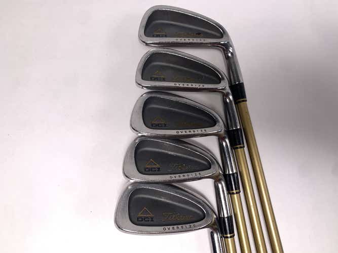 Titleist DCI Gold Oversize Iron Set 6-PW Tri-Spec Senior Graphite Mens RH