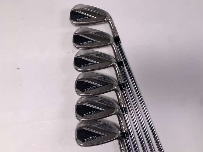 TaylorMade Stealth Iron Set 5-PW KBS Max MT 85g Stiff Steel Mens RH