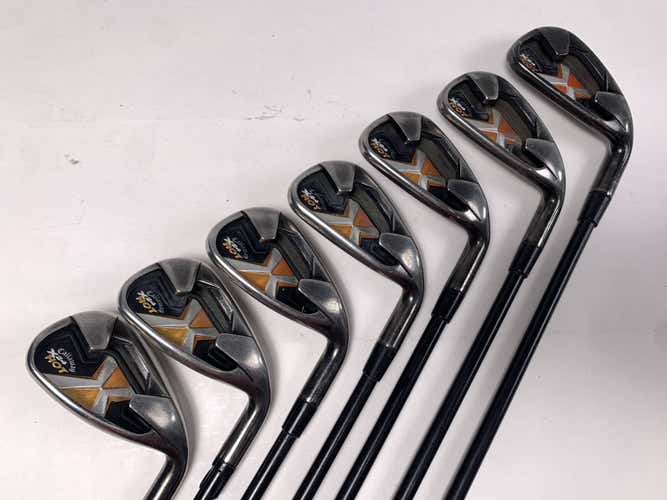 Callaway X-24 Hot Iron Set 4-PW 75g Regular Steel Mens RH