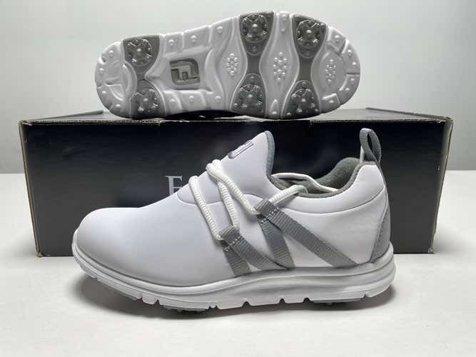 FootJoy Junior Golf Shoes White SZ 4 ( 48209) NEW