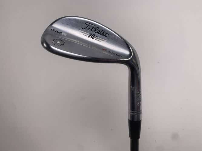Titleist Vokey SM6 Tour Chrome Lob Wedge LW 58* 12K Recoil 110 F4 Stiff RH