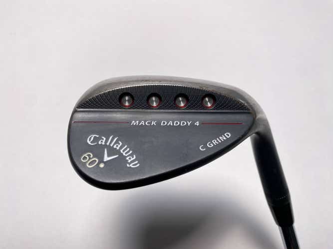 Callaway Mack Daddy 4 Black Lob Wedge LW 60* KBS Tour-V Wedge Steel Mens RH