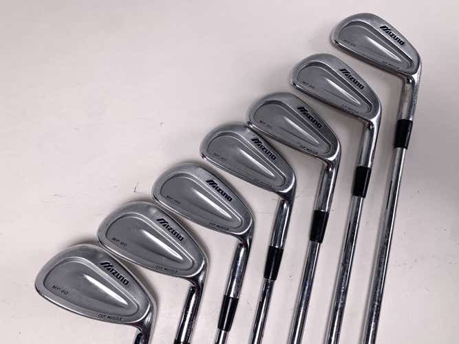 Mizuno MP 60 Iron Set 3-PW TT Dynamic Gold R300 Regular Steel Mens RH NO 7 IRON