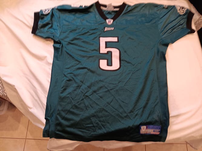 Donovan McNabb #5 Philadelphia Eagles Reebok On Field Jersey Size 52 Green (USED)