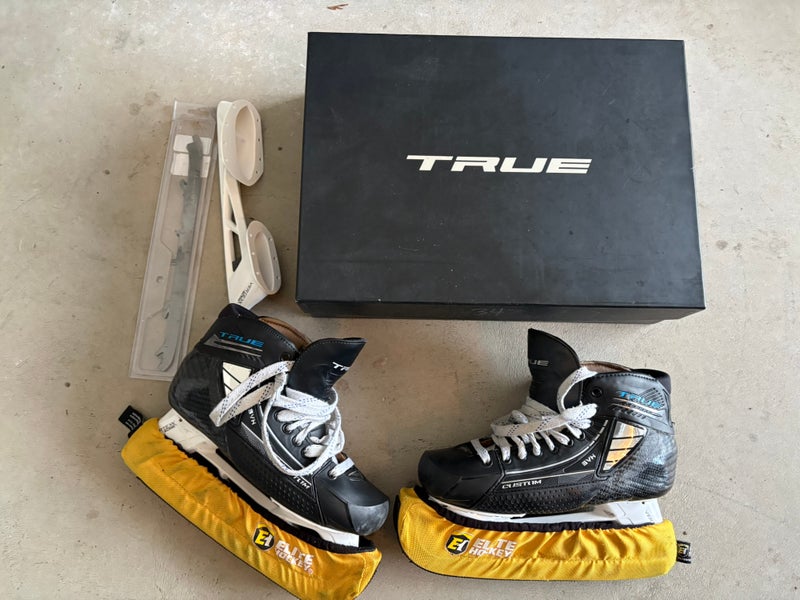 True TF Custom Pro Hockey Goalie Skates Regular Width 10 plus Bauer pulse ti steel (Used)