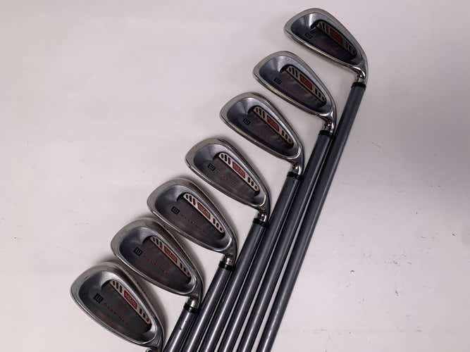 Wilson Deep Red Iron Set 4-PW+SW Tri-Ply Fat Shaft Ladies RH No 7 iron